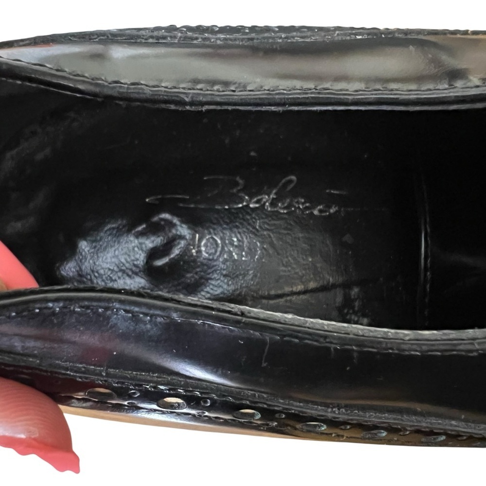 Bolero Dettagli Di Moda Bespoke Wingtip Brogue Oxford Granny Heels Sz 41 (10 US) - Picture 13 of 13